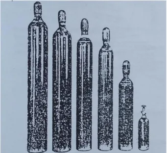 Gambar 2.3 Tabung Oxygen (Muhamad Alip,1989)  c.  Regulator 