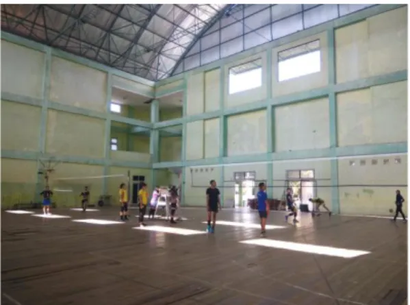 Foto Latihan Atlet Voli di Sekolah  Olahraga Negeri Sriwijaya (SONS) 