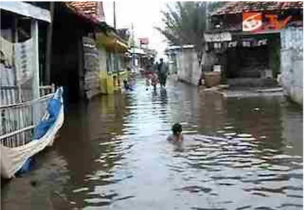 Gambar 8. Kondisi banjir di kawasan pusat kota (2008) 