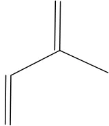 Gambar 2.1 Struktur kimia isoprene (Robinson, 1991) 