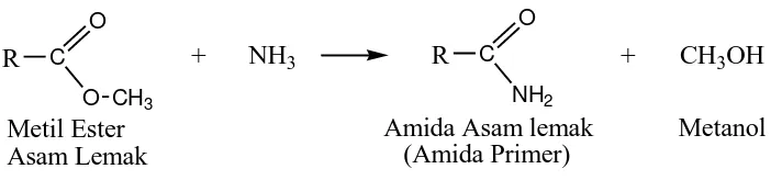 Gambar 2.1. Reaksi pembentukan amida primer 