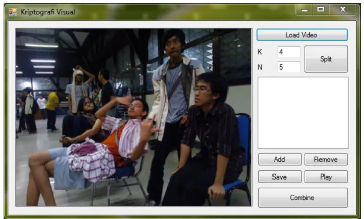 Gambar 6.3 Aplikasi Kriptografi Visual 