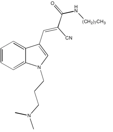 Figure 3. Chemical structure of bismoindolmaleimides. 