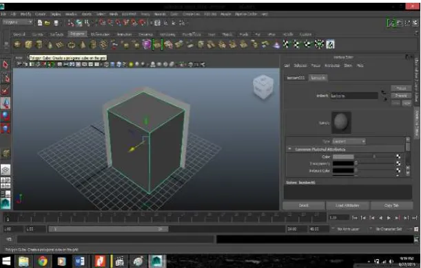 Figure 2. Base Modeling in Autodesk Maya 