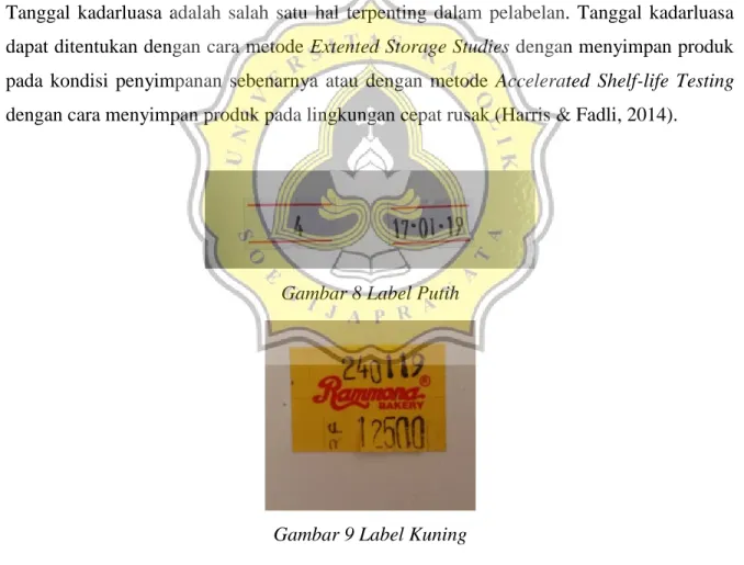 Gambar 8 Label Putih 