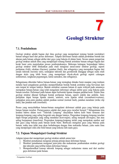 7 GEOLOGI STRUKTUR