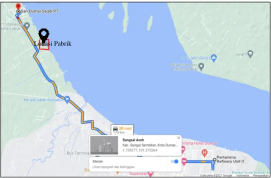 Gambar 1.3 Lokasi Pendirian Pabrik 