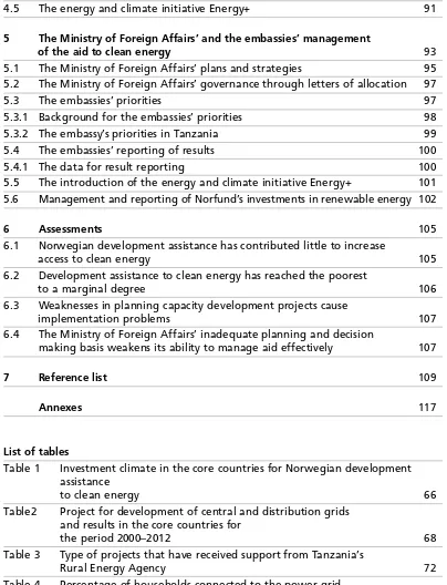 Table 1   Investment climate in the core countries for Norwegian development 