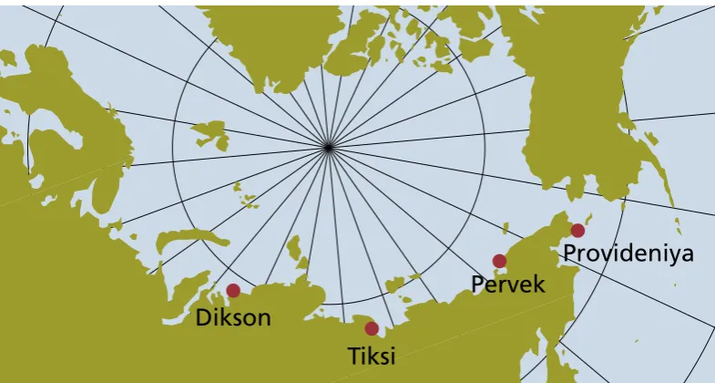 Figure 10 illustrates the scope of destination and transit traic in the Arctic coastal and ocean areas