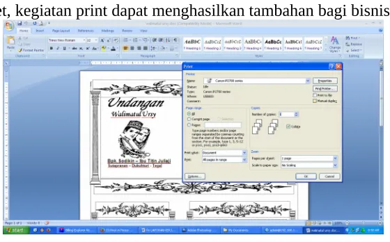 Gambar 6. Print Dokumen