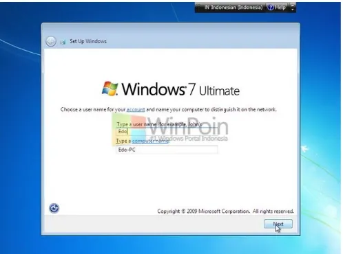 Gambar 20. Instalasi Windows 7 (Bag.11)