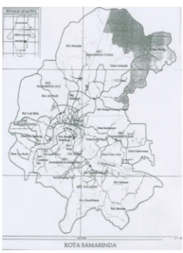 Gambar 2.6. Peta Kota Samarinda 