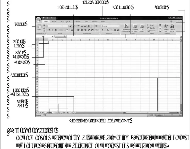 Gambar Tampilan Antar Muka Excel 2007 2.2 Jenis-jenis Pointer 