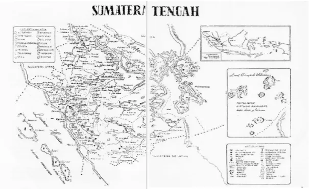 Gambar 2.1  Peta Sumatera Tengah 