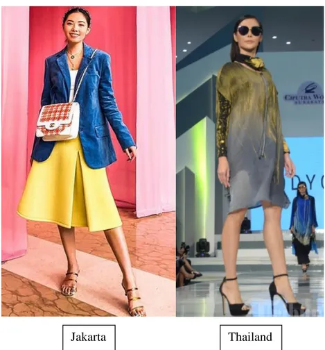 Gambar 4.10 Perbedaan Karya Desain Fashion  Sumber: Olahan Peneliti, 2019 