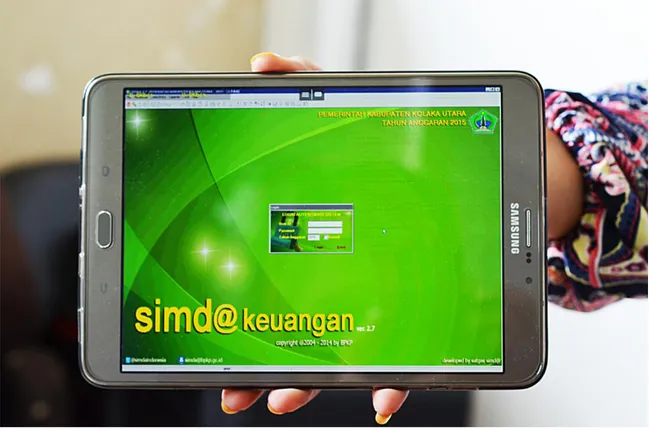 Gambar Tablet Android, Menjalankan Aplikasi SIMDA Keuangan 