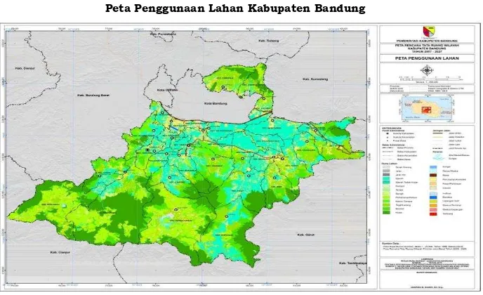 Gambar 2.4 Peta Penggunaan Lahan Kabupaten Bandung 