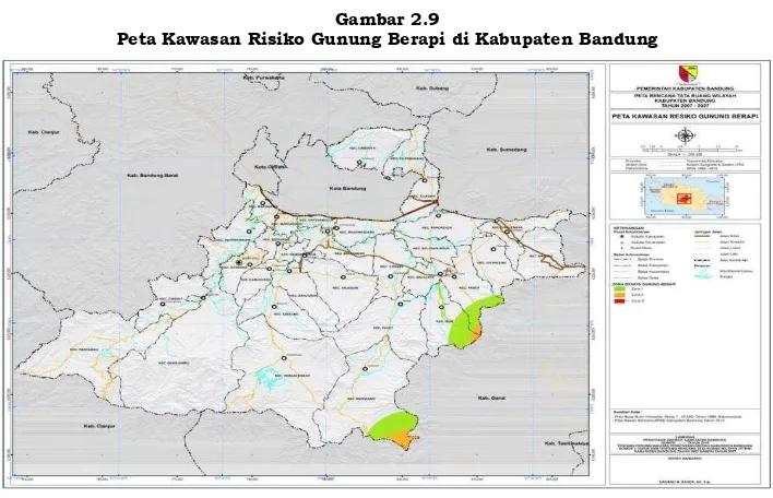 Gambar 2.8 Peta Kawasan Rawan Banjir Kabupaten Bandung 