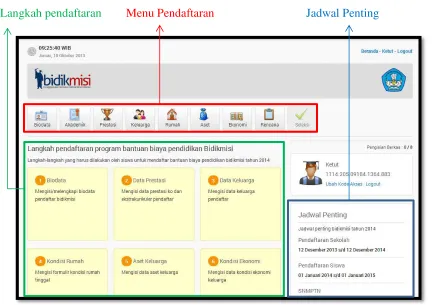 Gambar 3. Halaman Dashboard Siswa 