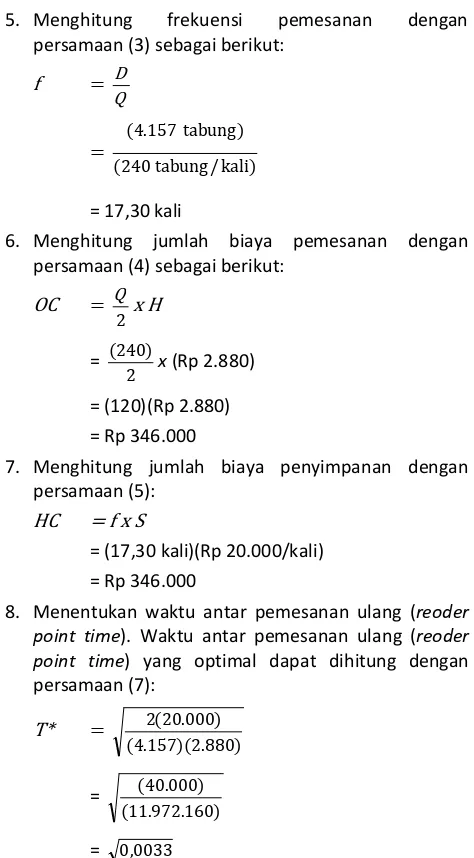 Tabel 4 Kenaikan Tingkat Penjualan Gas Ukuran 3 kg