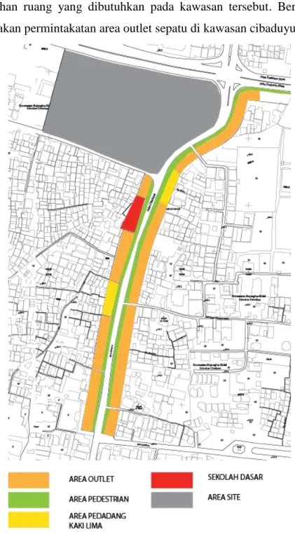 Gambar 3. 8 Zonasi koridor jl. CIbaduyut Raya 1  sumber: data pribadi 