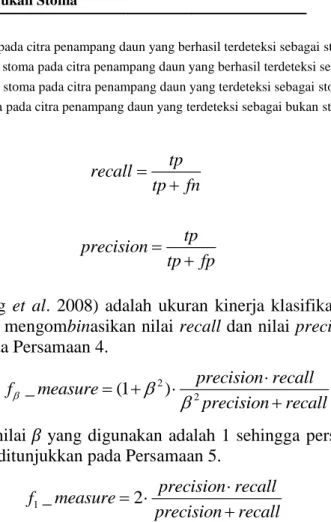 Tabel 1  Confusion matrix 