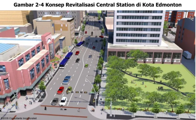 Gambar 2-4 Konsep Revitalisasi Central Station di Kota Edmonton 