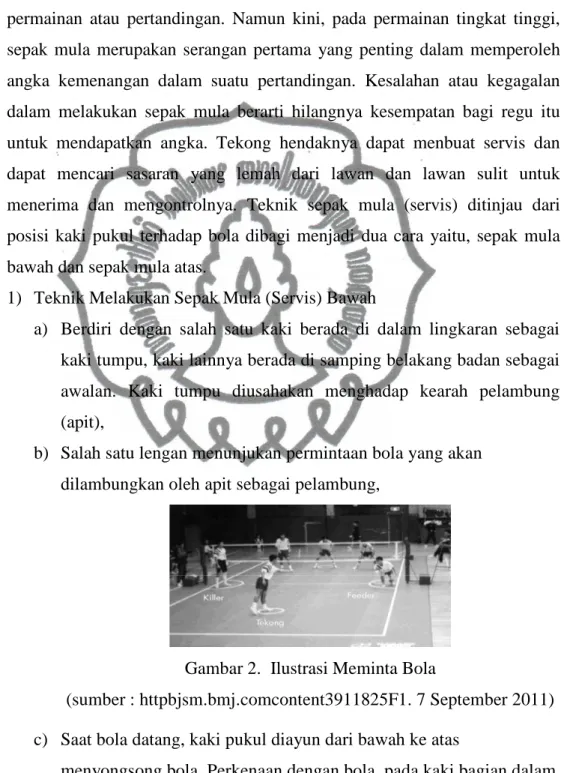Gambar 2. Ilustrasi Meminta Bola