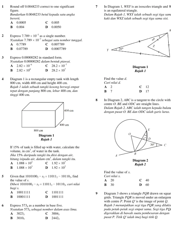Diagram 1  Rajah 1  