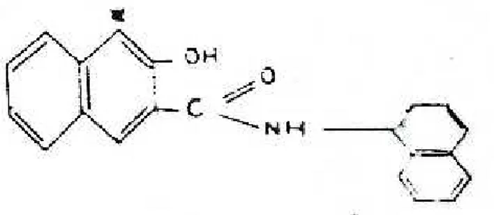 Gambar 5. Struktur Kimia Napthol AS.BO (Sumber : Sewan,1980: 122)