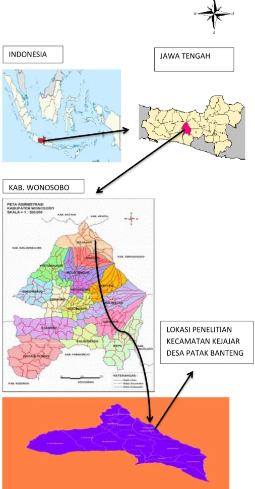 Gambar 3.1 Peta Lokasi Penelitian (Desty eko, 2019). 