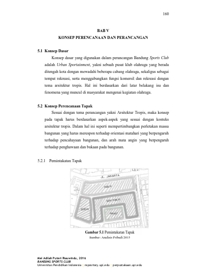 Bab V Konsep Perencanaan Dan Perancangan