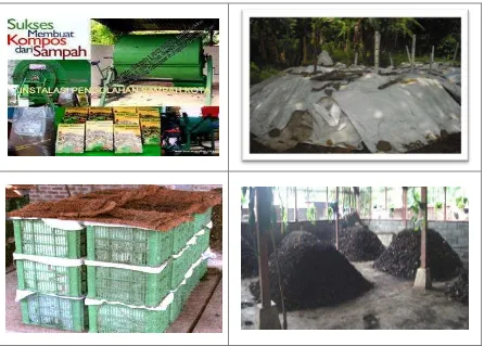 Gambar 13 Contoh pengelolaan sampah organik secara komunal 