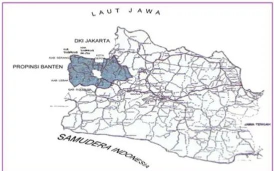Gambar 2.1. Letak Geografis Kabupaten Bogor 
