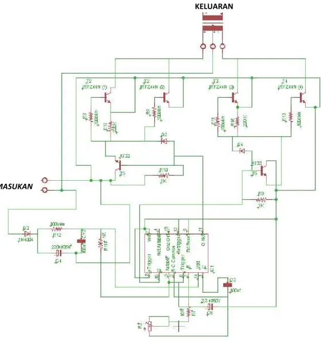 Gambar 3.2 Rangkaian Inverter