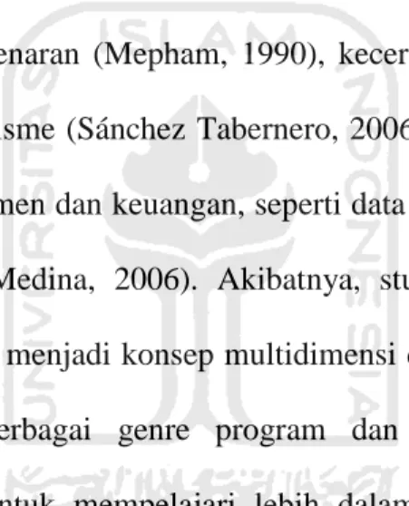 Tabel 2.4 Indikator Kualitas Acara Televisi 