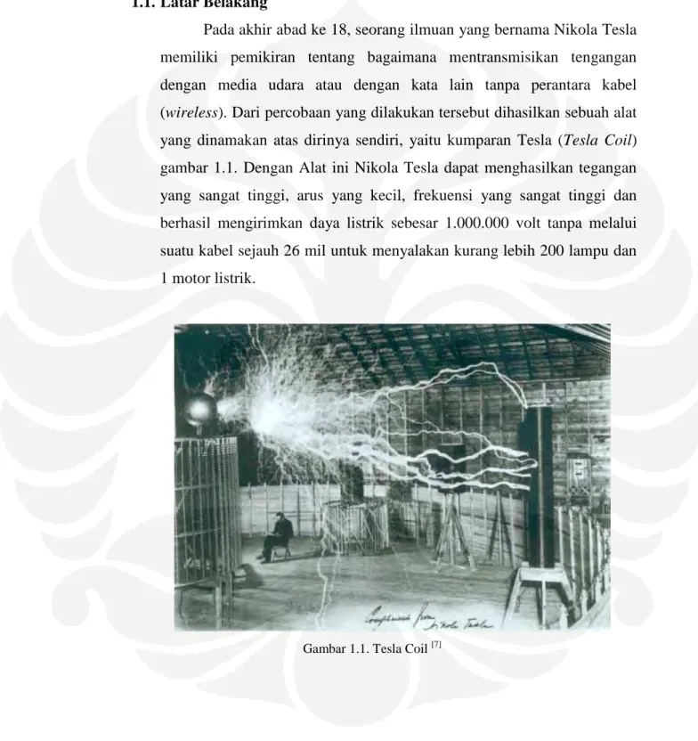 Gambar 1.1. Tesla Coil  [7]