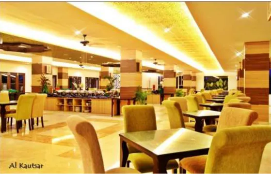 Gambar fasilitas food and beverage yang ada di Syariah Hotel Solo  (diambil pada  tanggal 20 Maret 2016)