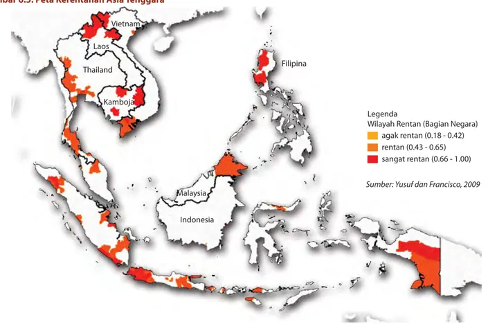 Gambar 6.5. Peta Kerentanan Asia Tenggara