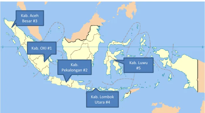 Gambar 1   Peta Lokasi Survei 