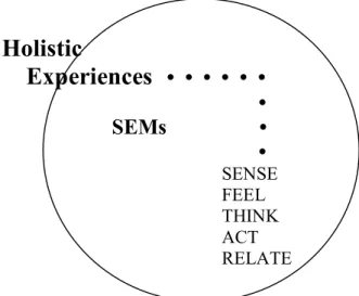 Gambar 1.1.  Experiential Hybrids  Sumber : Schmitt, 1999:71 