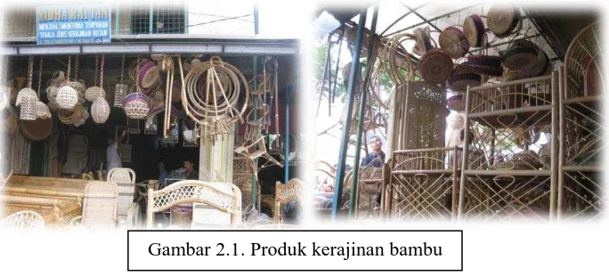 Gambar 2.1. Produk kerajinan bambu 