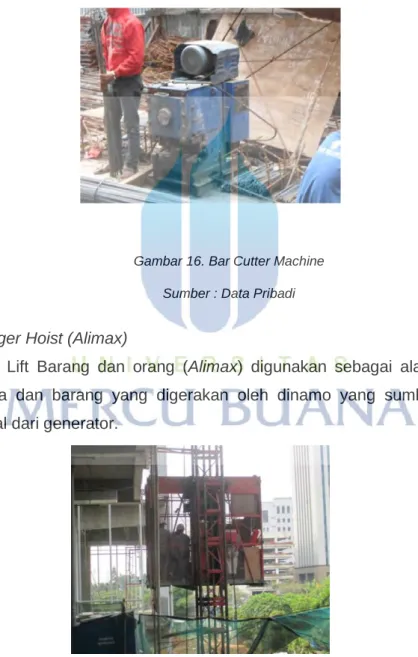 Gambar 16. Bar Cutter Machine  Sumber : Data Pribadi 