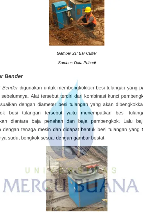 Gambar 22: Bar Bender  Sumber: Data Pribadi 