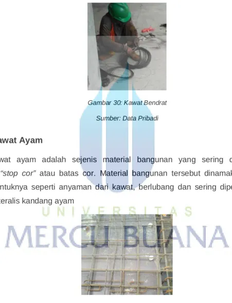 Gambar 30: Kawat Bendrat  Sumber: Data Pribadi 