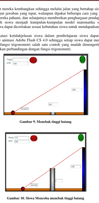 Gambar 9. Menebak tinggi batang 