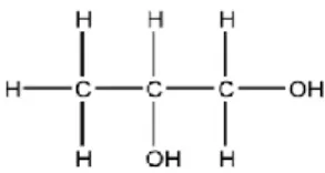 Gambar 2.3 Rumus bangun propilen glikol (Rowe, dkk., 2006). 