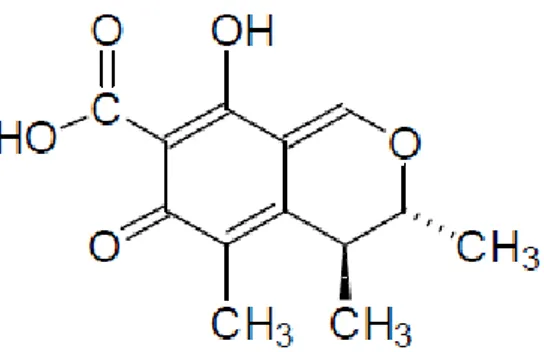Gambar 5. Rumus struktur citrinin. [20]   
