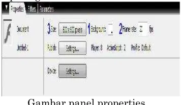 Gambar panel properties