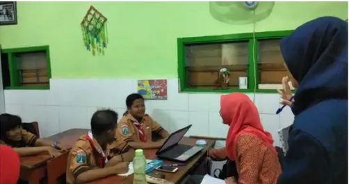 Gambar 1. Kondisi proses pembelajaran di SDN Tandes Kidul 1/110 bersama Anak Berkebutuhan  Khusus (Dok